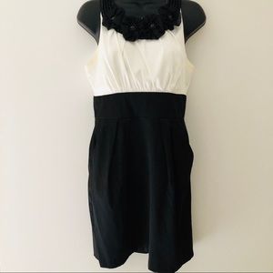 Pencil Skirt Dress Black and White Size 12
